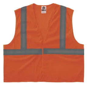 Glowear 8205hl-eco Class 2 Recycled Hi-vis Vest, Mesh, Polyester, 4x-large/5x-large, Orange