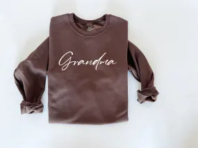 Grandma Script Collegiate Sweatshirt (Multiple Colors)