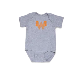 Grey Flying W Baby Bodysuit