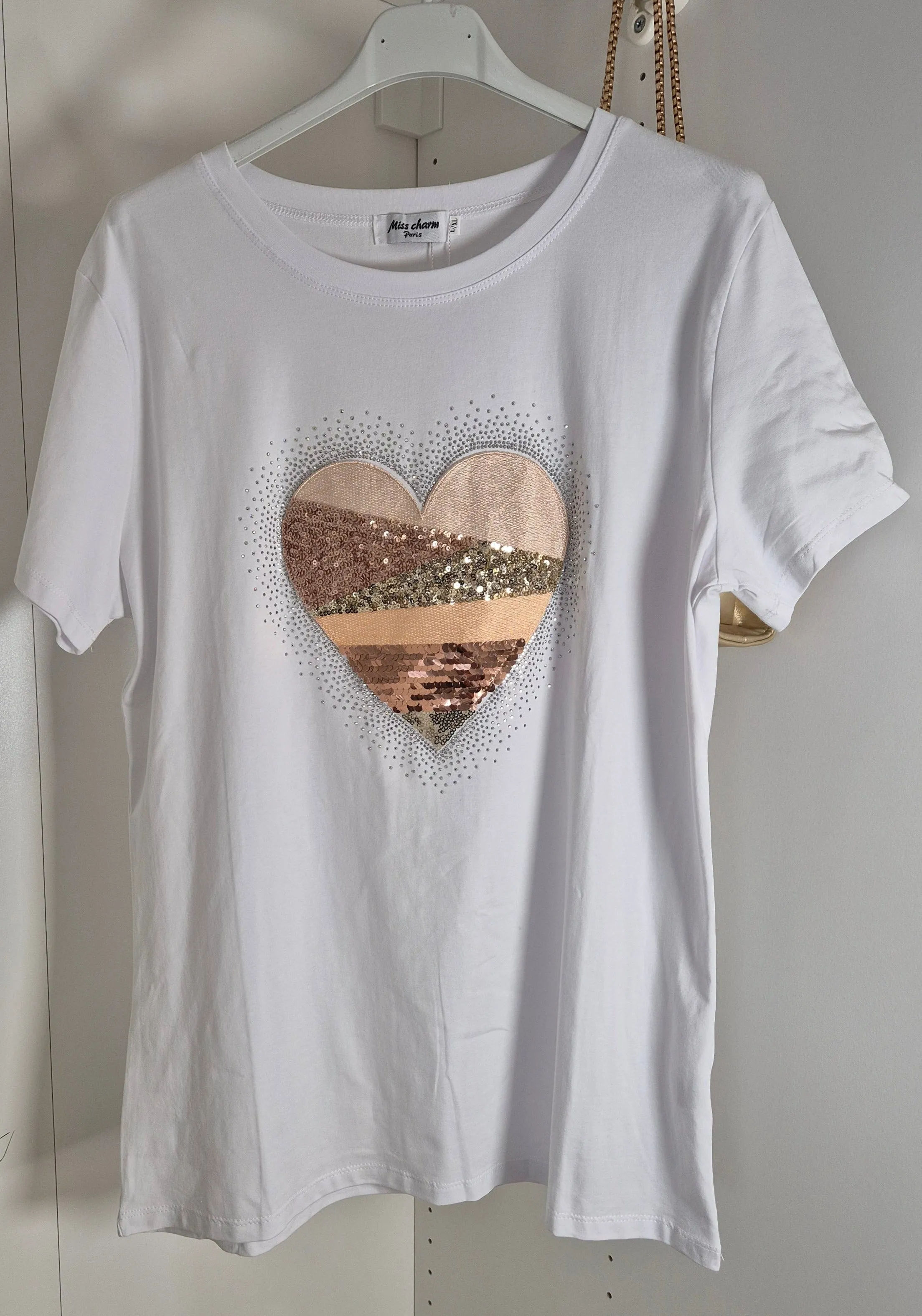 HEART Tee Shirt - White