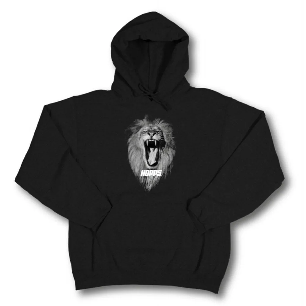 Hopps Lion Pullover Hoodie Black