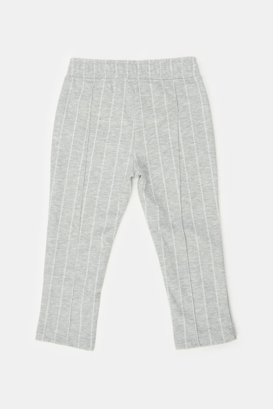 Infant Boys Grey Striped Casual Trousers