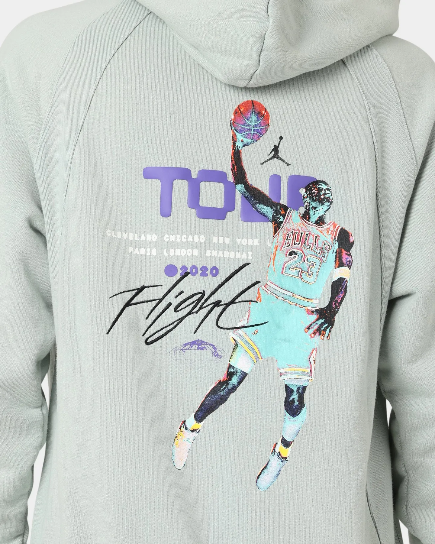 Jordan Flight Heritage French Terry Pullover Hoodie Seafoam