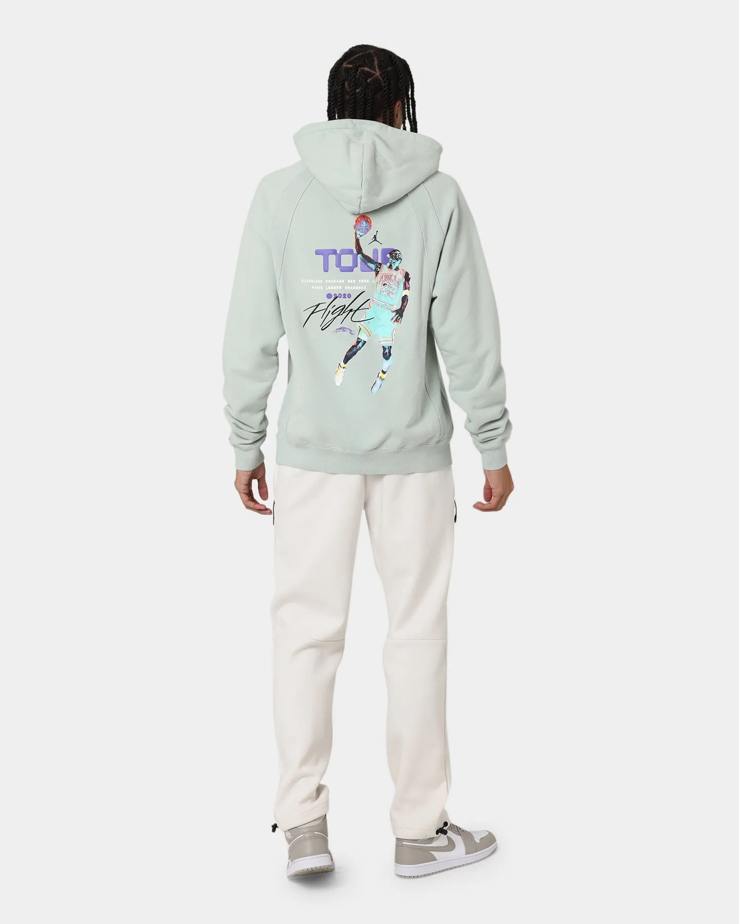 Jordan Flight Heritage French Terry Pullover Hoodie Seafoam