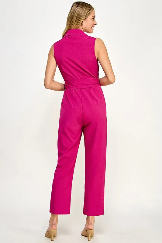 Jumpsuit sin Mangas con Cinto