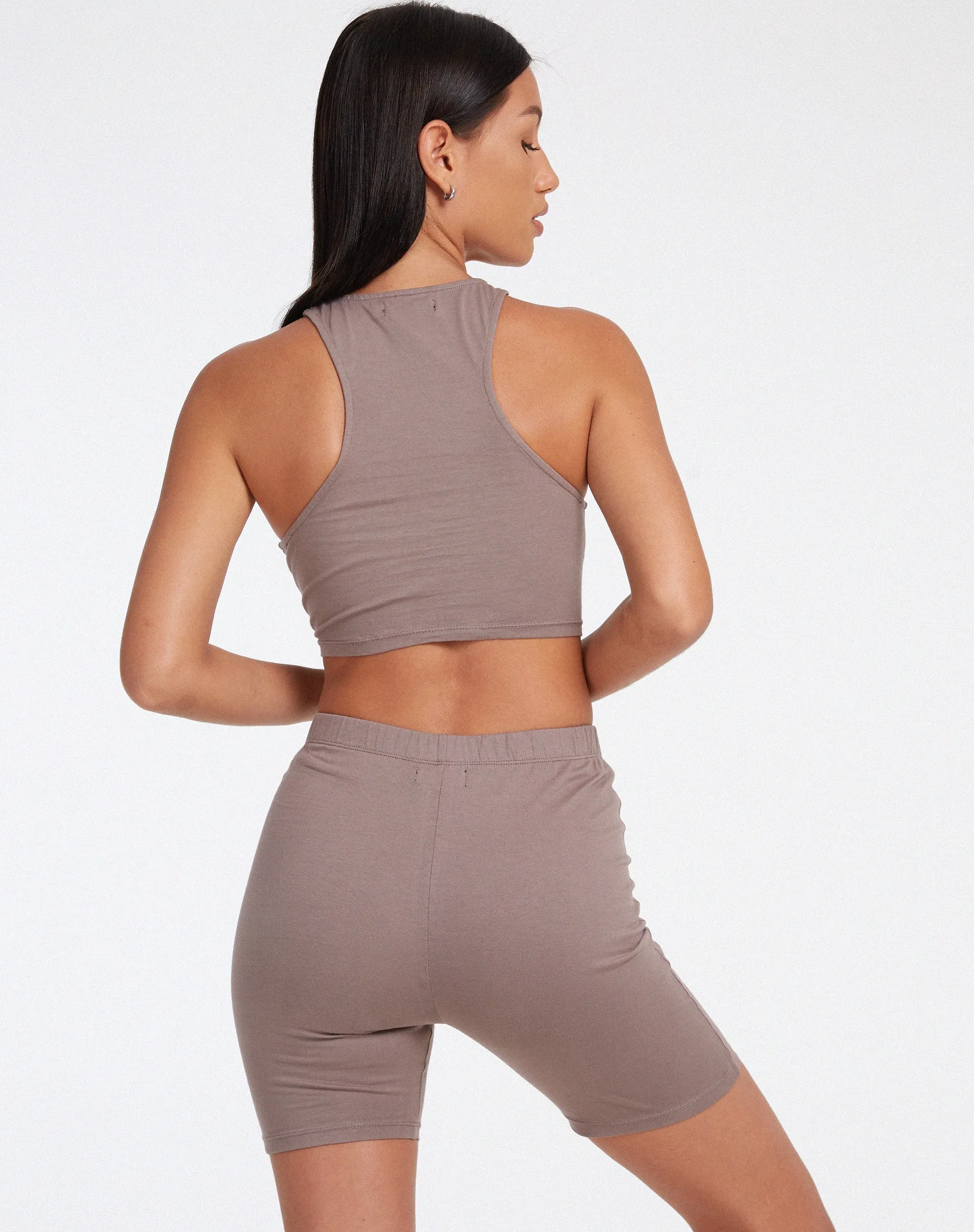 Kimaya Crop Top in Lycra Antler