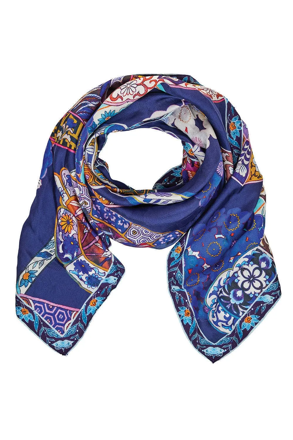 LARGE SQUARE SCARF STAR GAZER