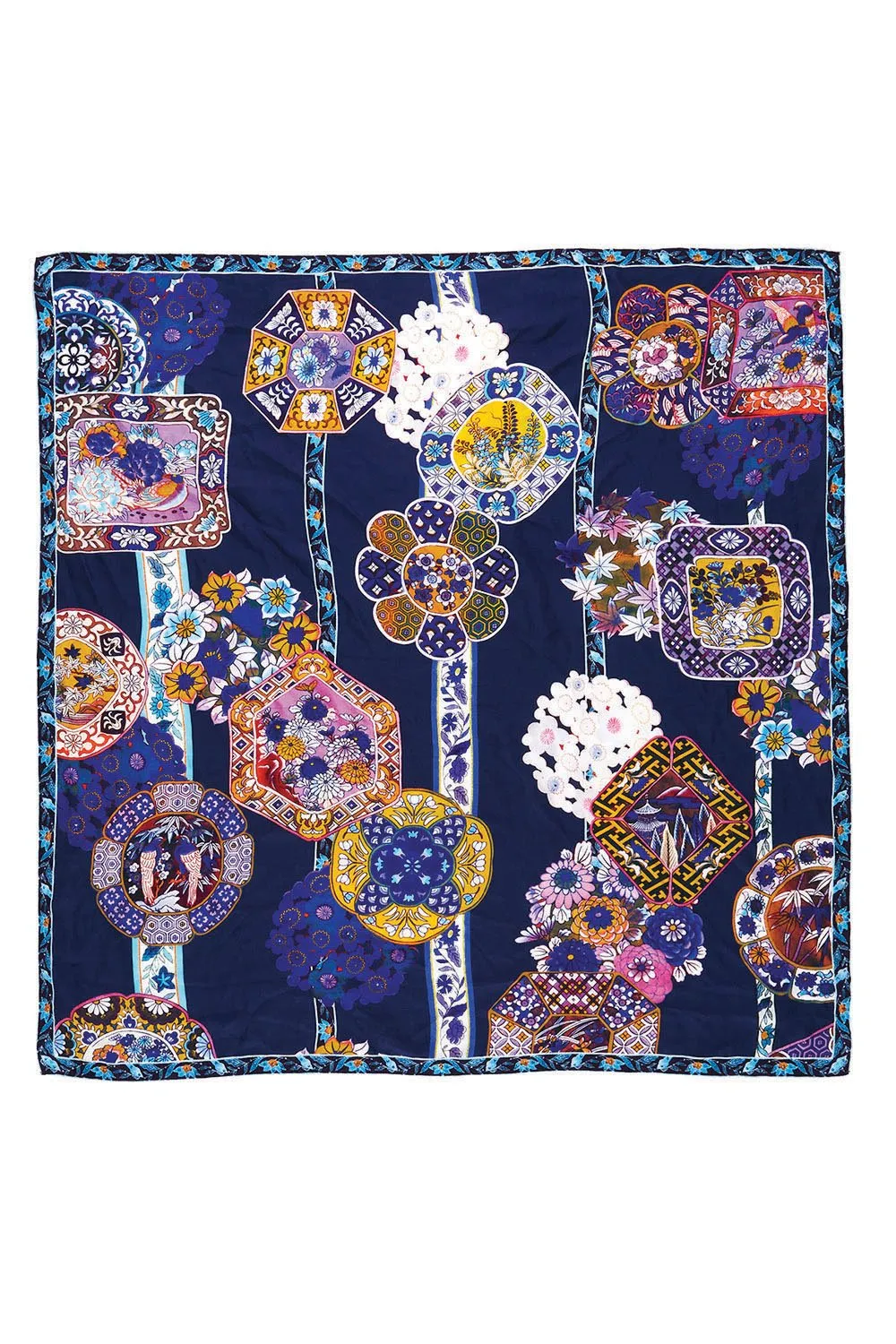 LARGE SQUARE SCARF STAR GAZER