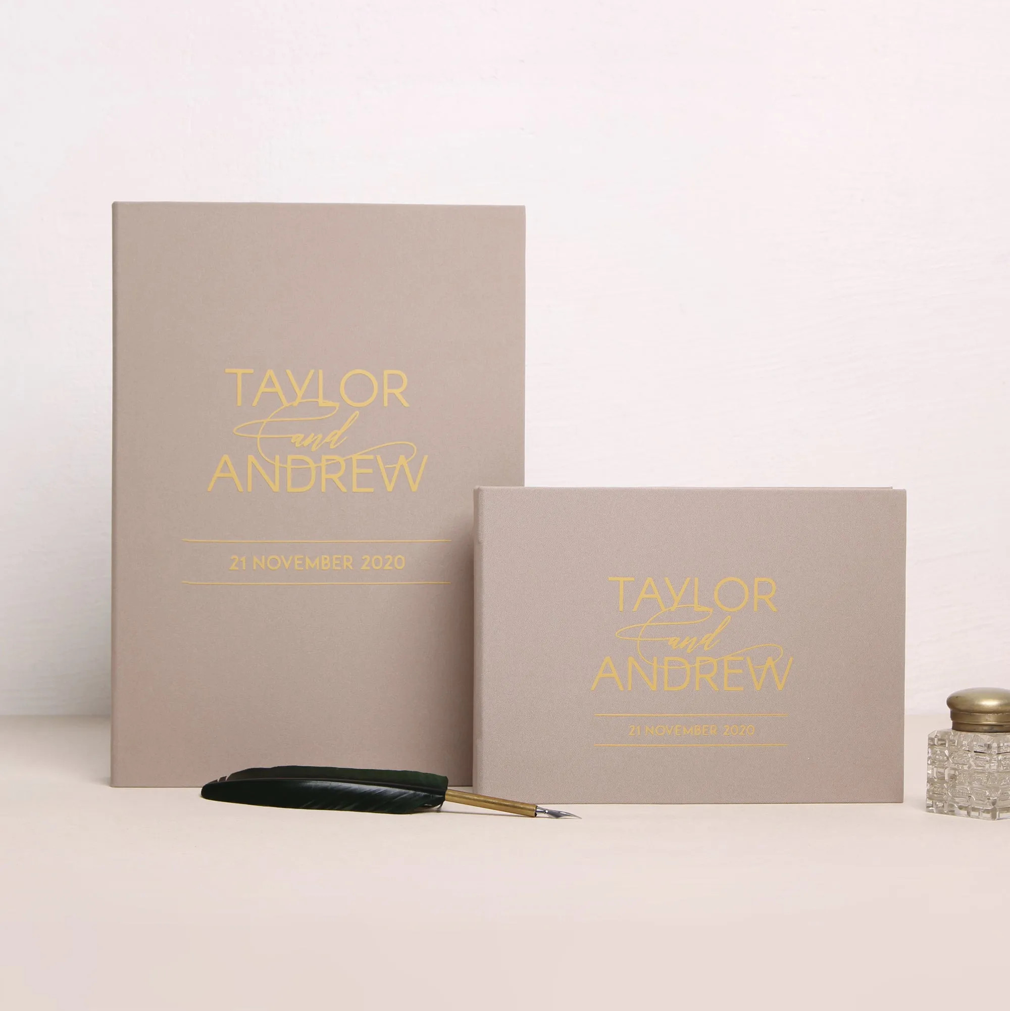 Latte   Gold Matte | Guest Book