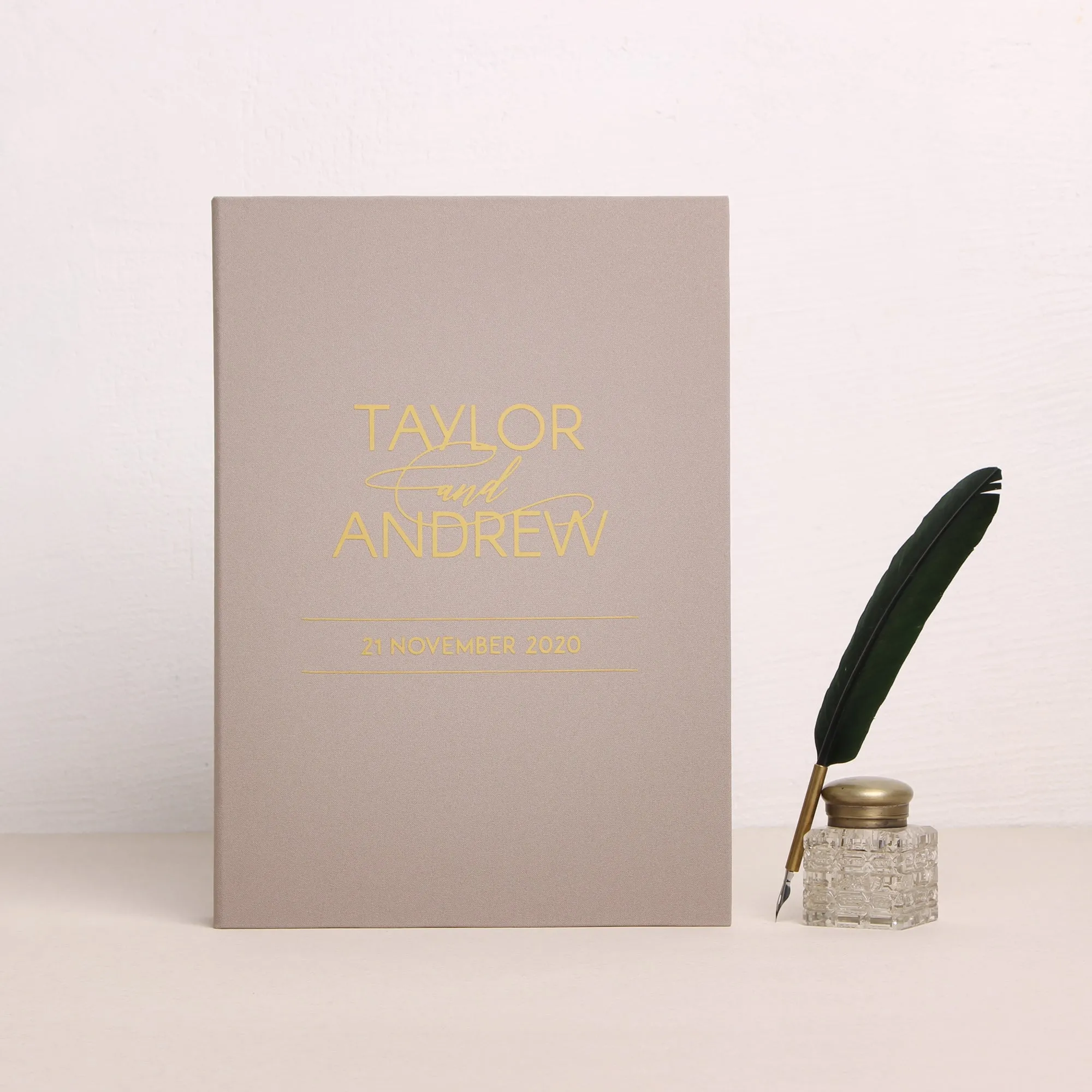 Latte   Gold Matte | Guest Book