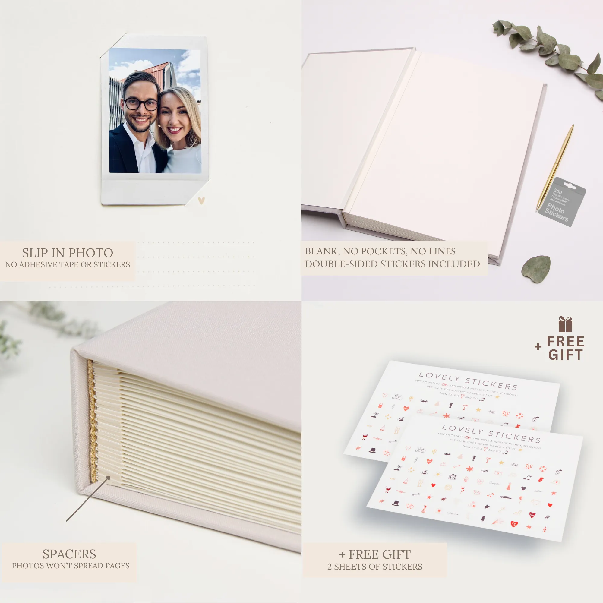 Latte   Gold Matte | Guest Book