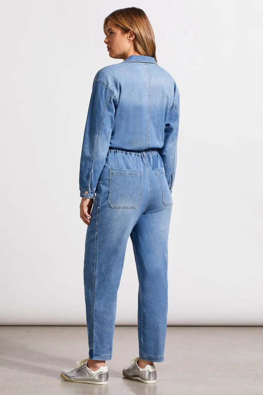 LIGHTWEIGHT DENIM JUMPSUIT