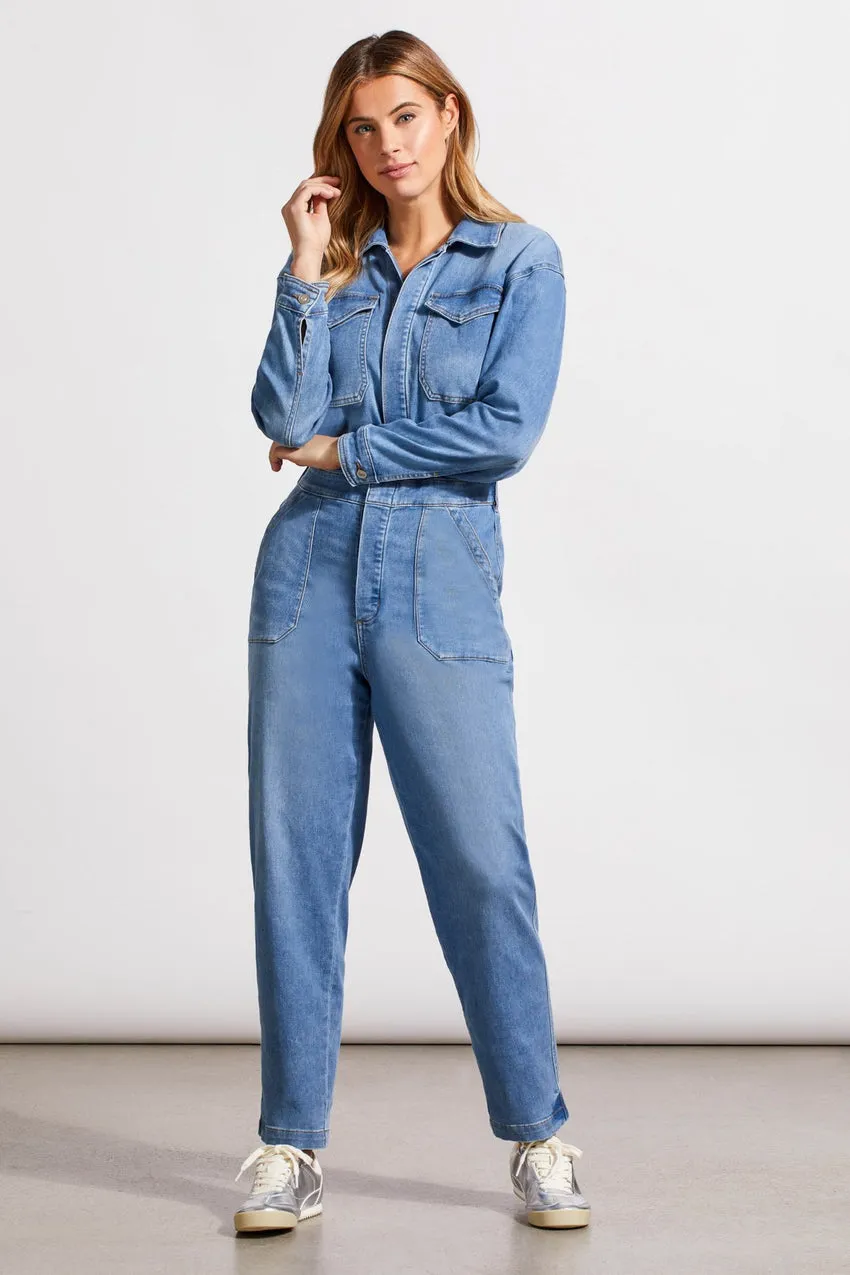 LIGHTWEIGHT DENIM JUMPSUIT