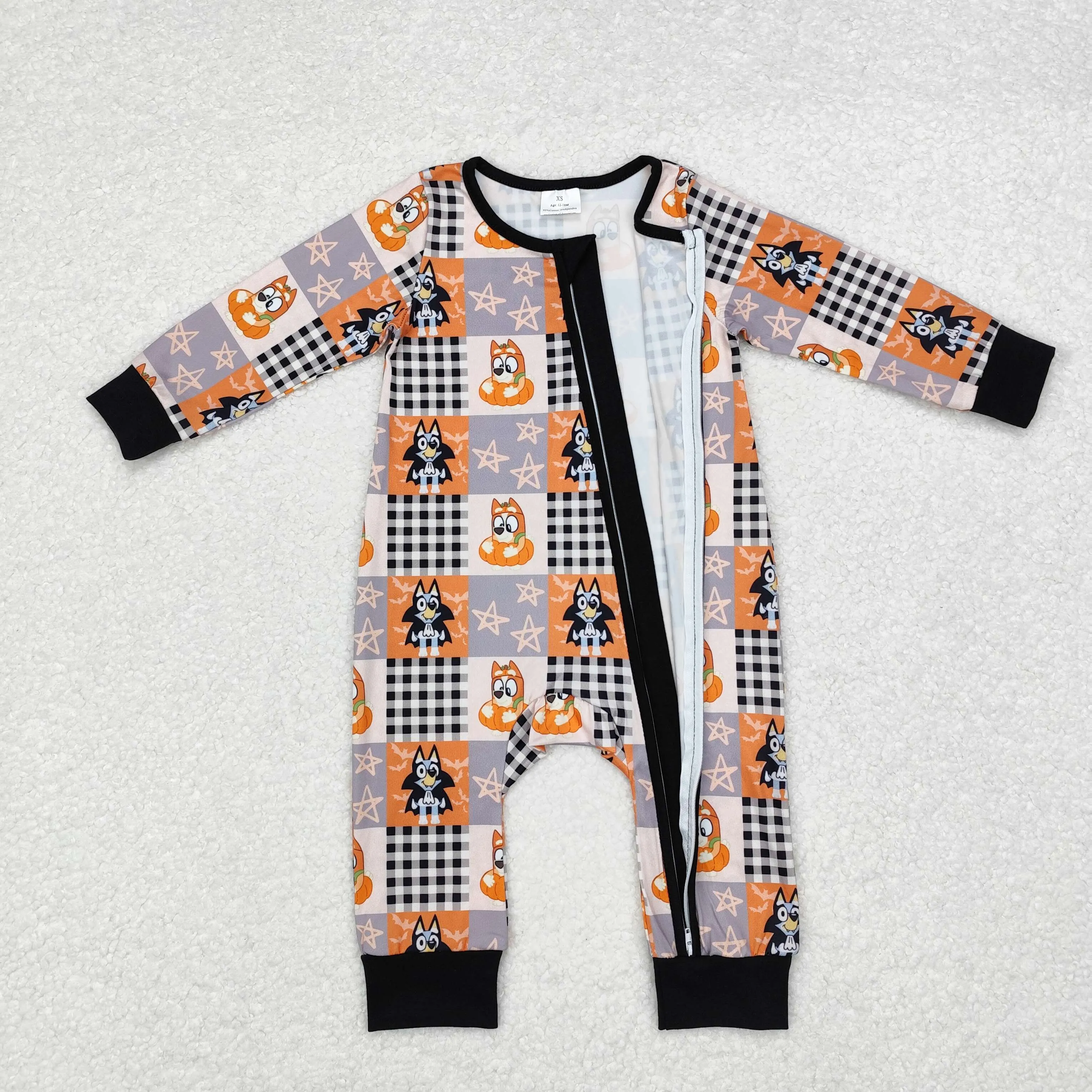 LR1484   baby boy clothes cartoon dog boy halloween winter romper