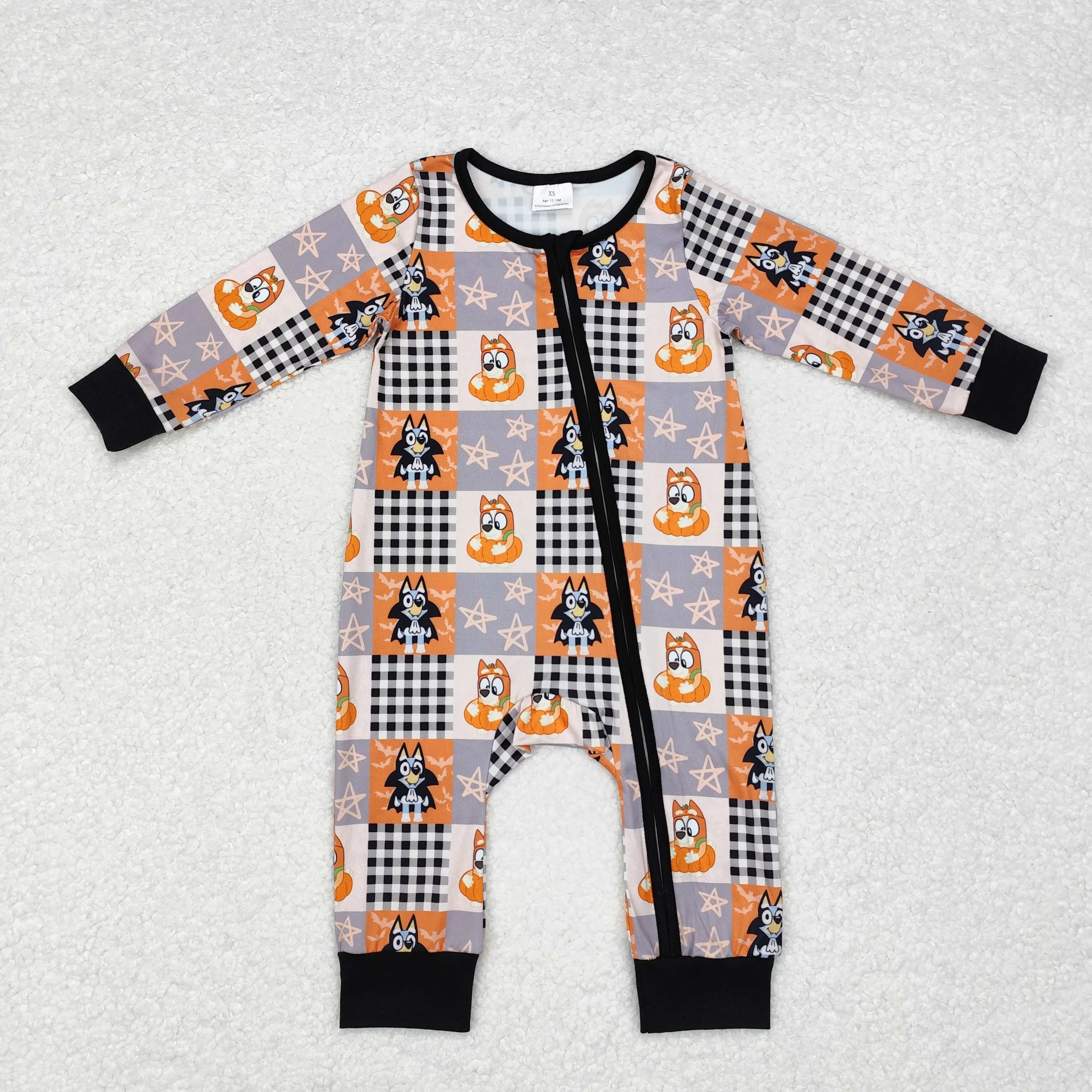 LR1484   baby boy clothes cartoon dog boy halloween winter romper