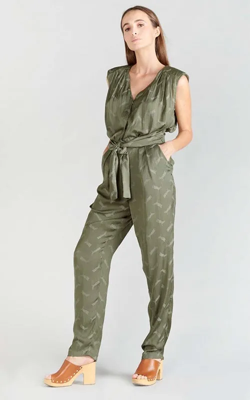 LT Ane Dark Green Jumpsuit