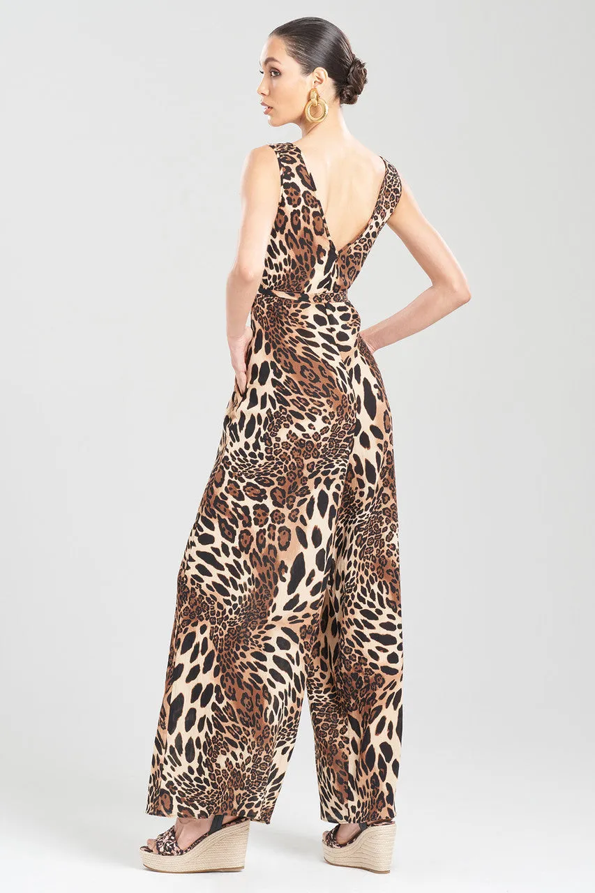 Luxe Leopard Cotton Gauze Jumpsuit