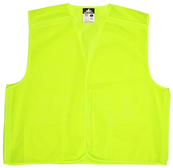 MCR Safety Lime Green, Mesh, Breakaway X2