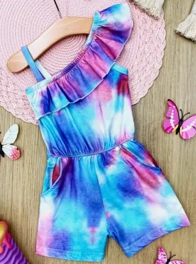 Mermaid Hues Single Shoulder Romper