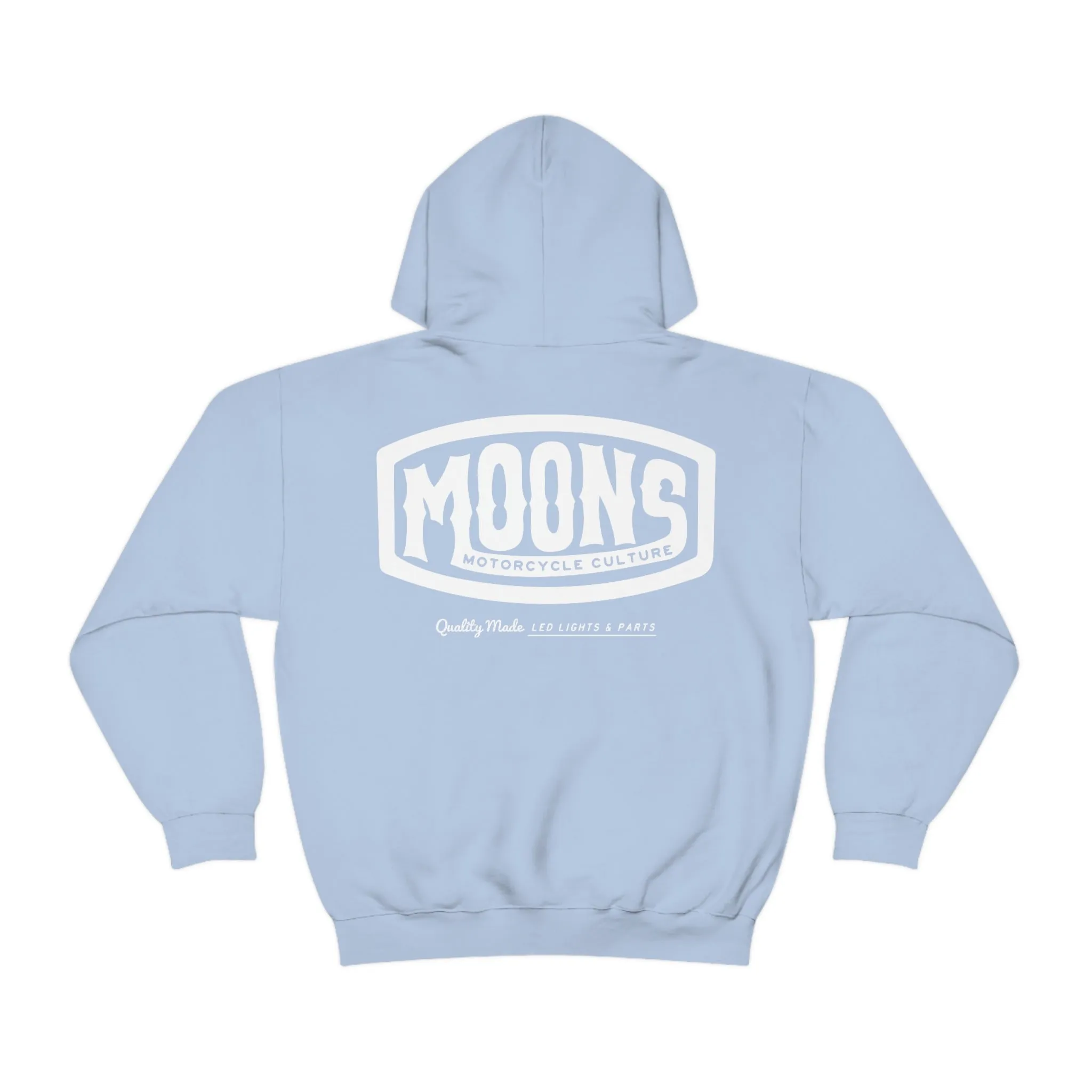 MOONSMC® White Vintage Badge Pullover Hoodie