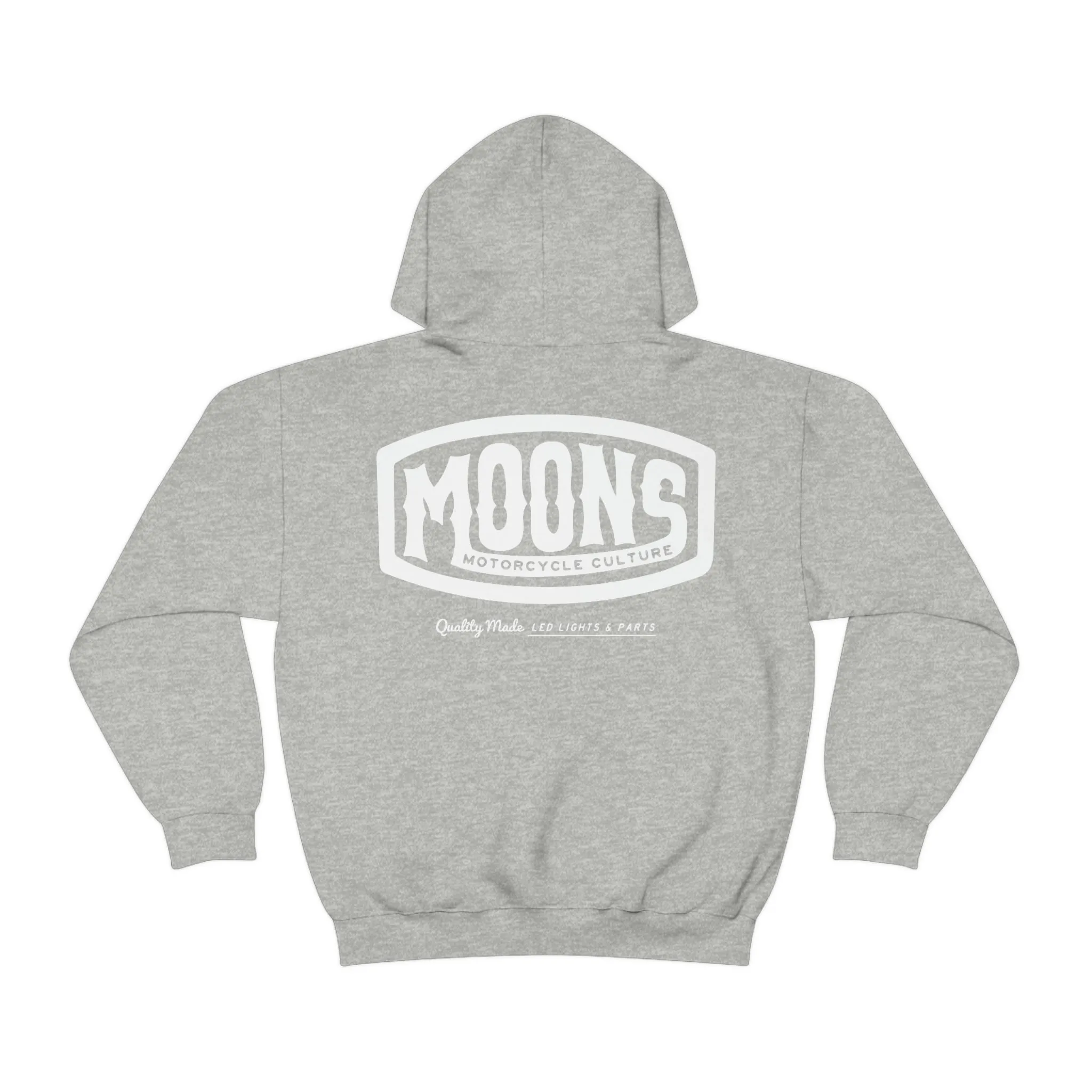 MOONSMC® White Vintage Badge Pullover Hoodie