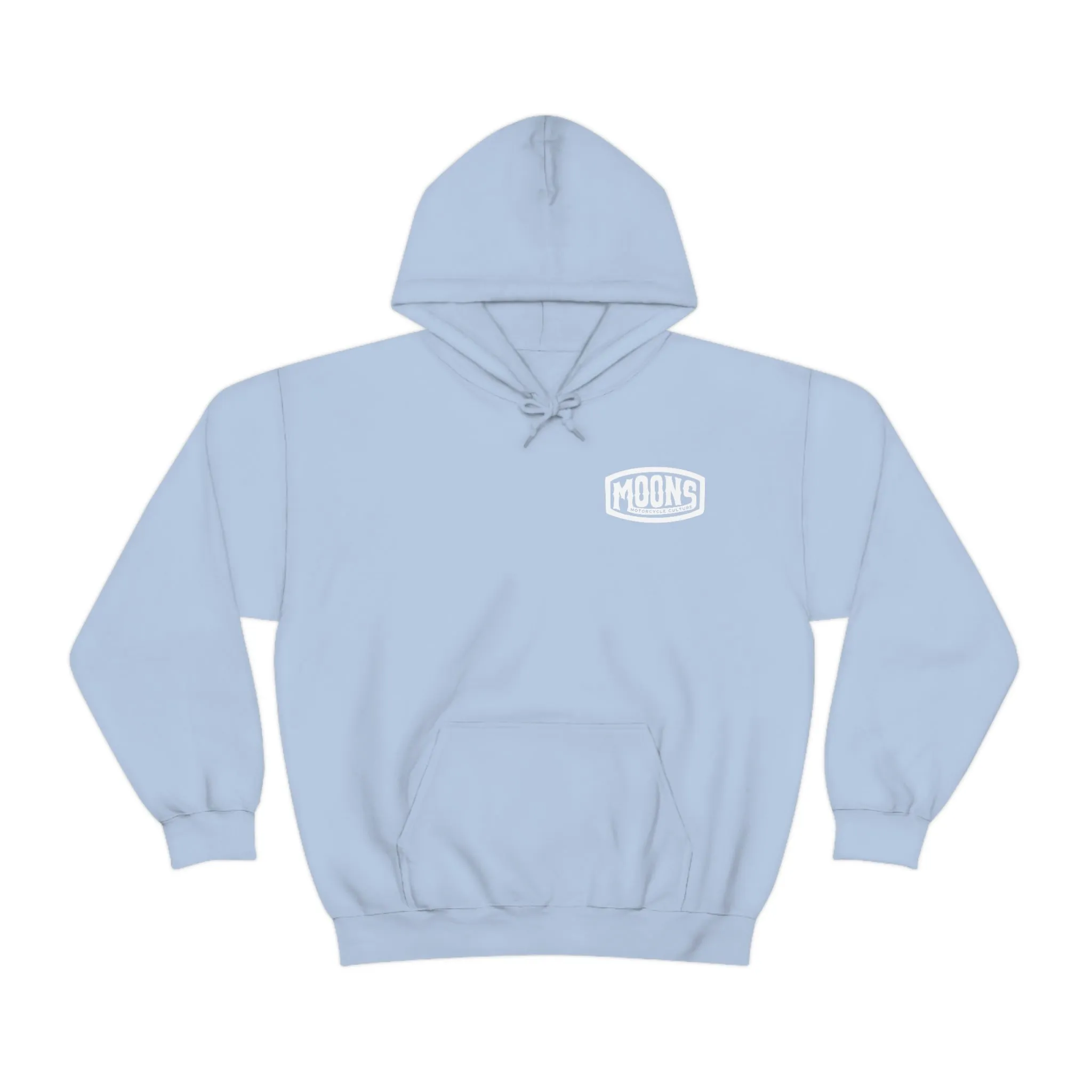 MOONSMC® White Vintage Badge Pullover Hoodie