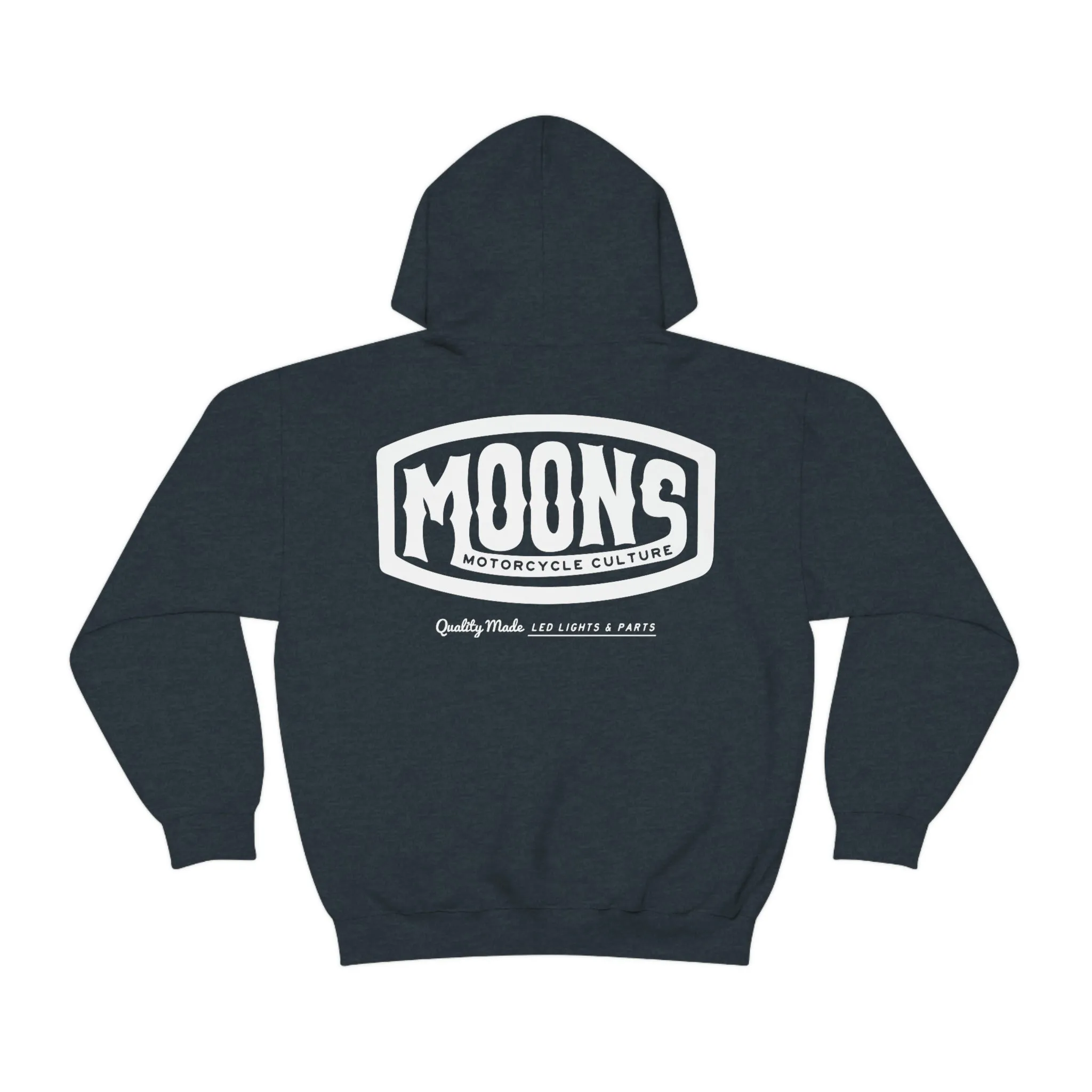 MOONSMC® White Vintage Badge Pullover Hoodie