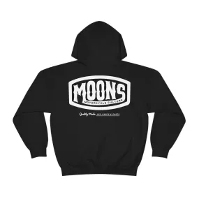 MOONSMC® White Vintage Badge Pullover Hoodie