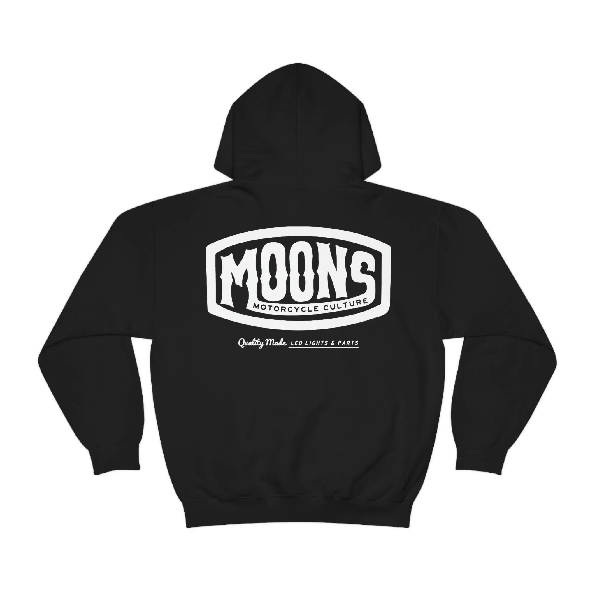 MOONSMC® White Vintage Badge Pullover Hoodie