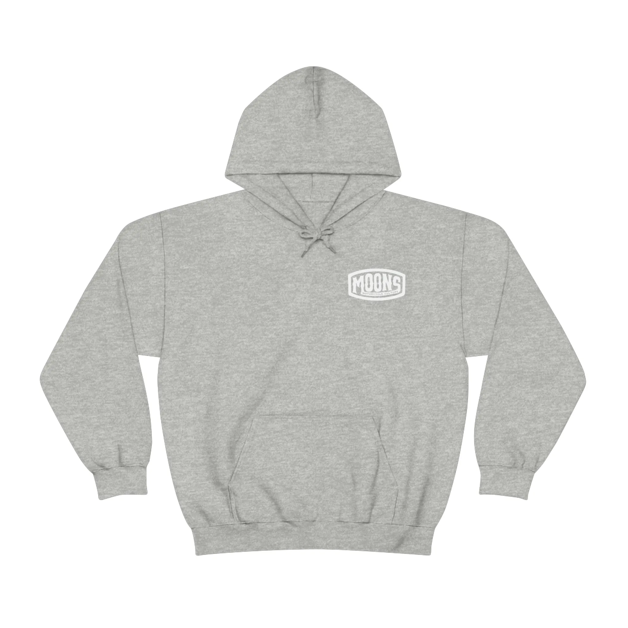 MOONSMC® White Vintage Badge Pullover Hoodie