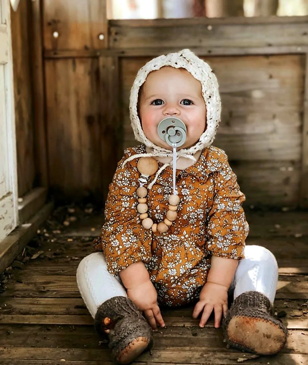 Mustard Floral Balloon Romper #100037