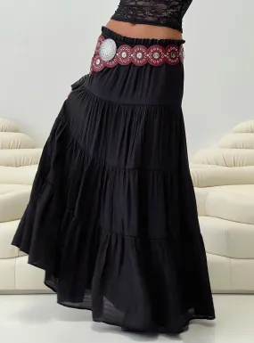 Mya Maxi Skirt Black