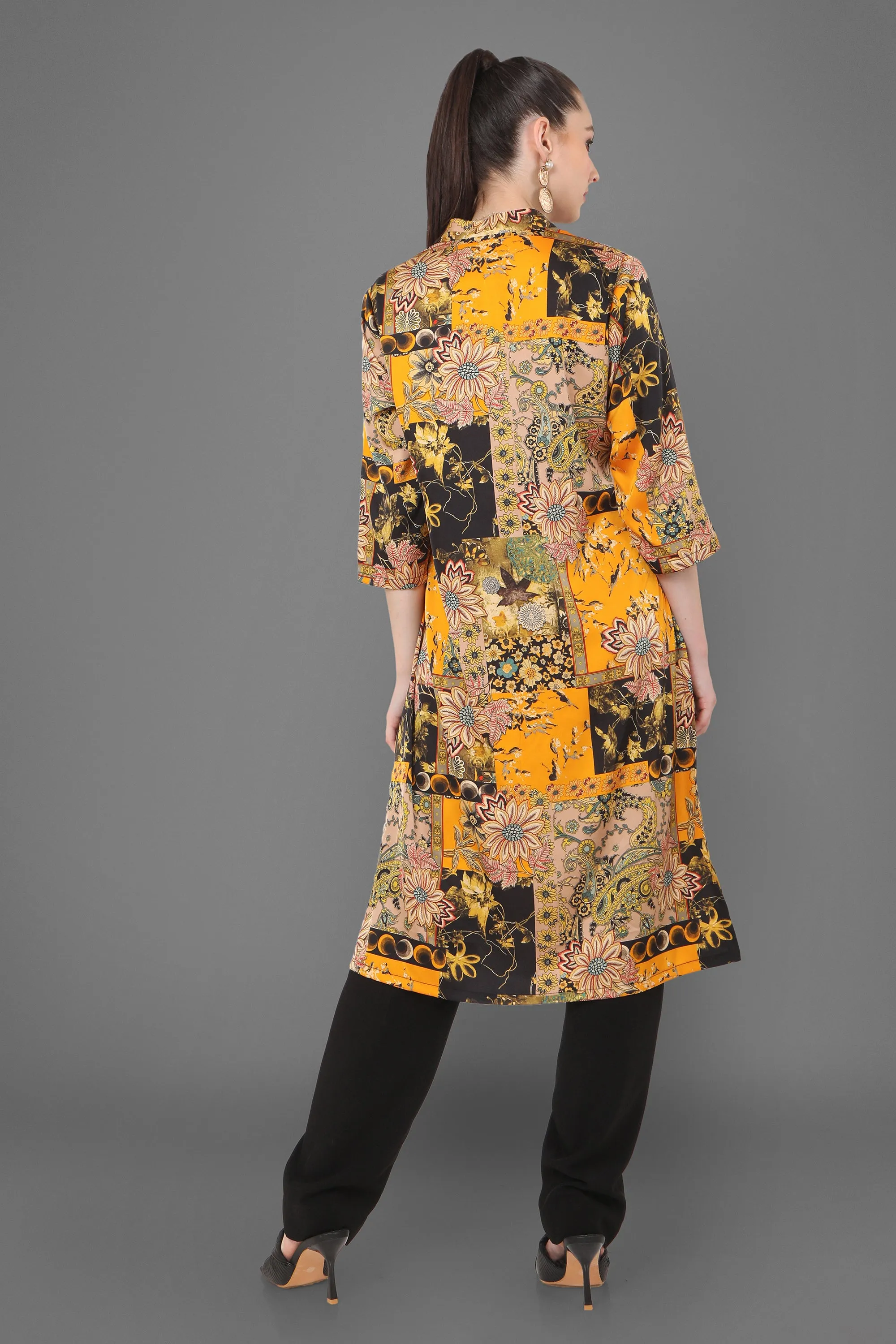 Myra Abstract Floral Printed Kurta