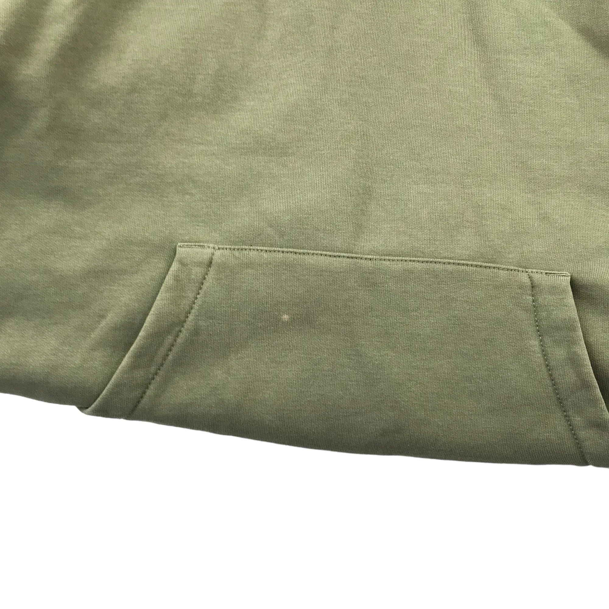 Napapijri hoodie adult size S khaki green jersey pullover