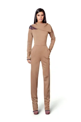 Neck Cowl Jumpsuit