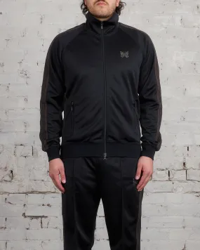 Needles Track Jacket Poly Smooth Dark Black