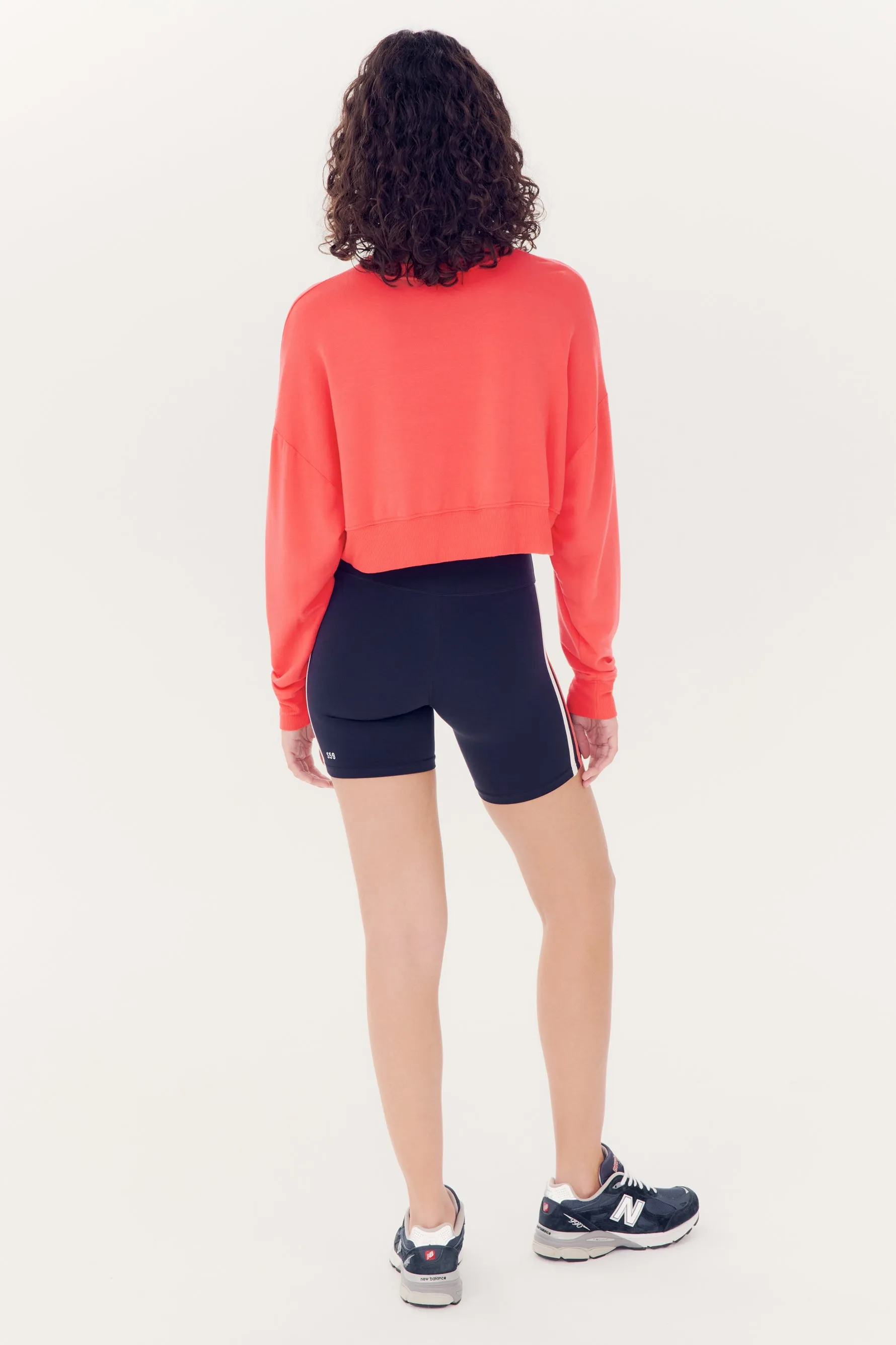 Noah Fleece Crop Sweatshirt - Melon