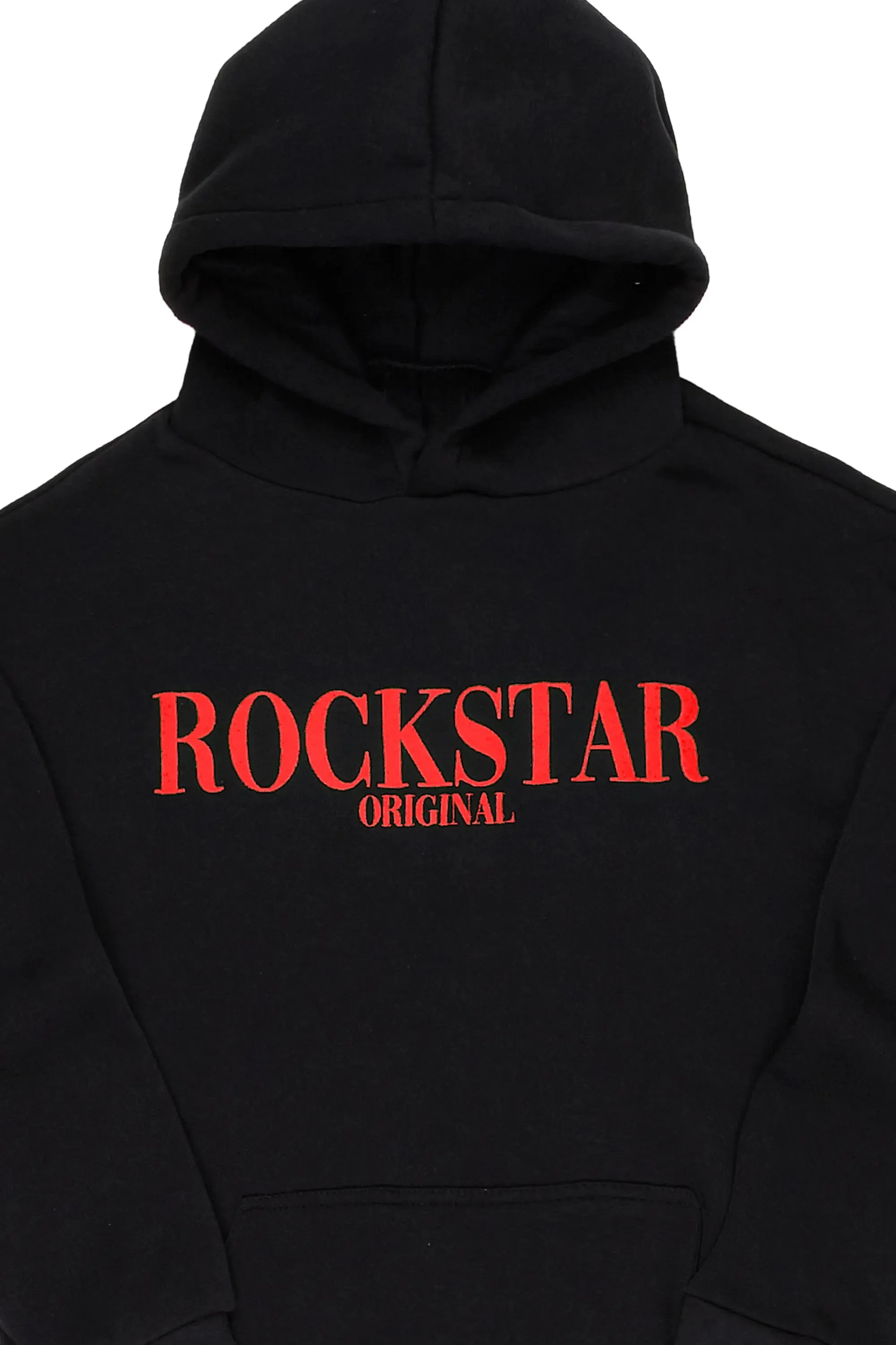 Octavio Graphic Hoodie-Black/Red