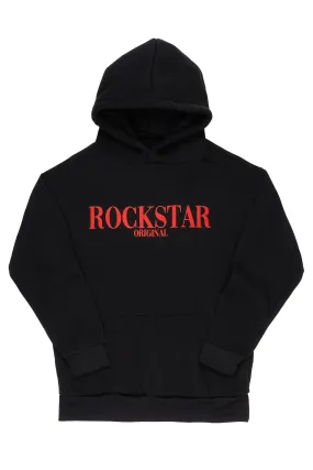 Octavio Graphic Hoodie-Black/Red