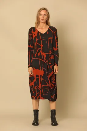 Paprika Long Sleeve McKinley Dress