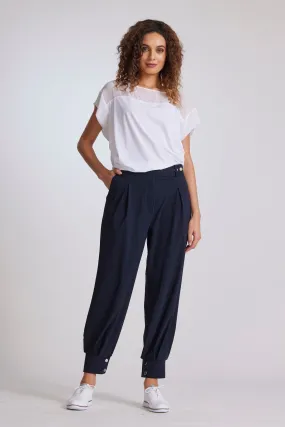 Paula Ryan Cuffed Pant - Navy