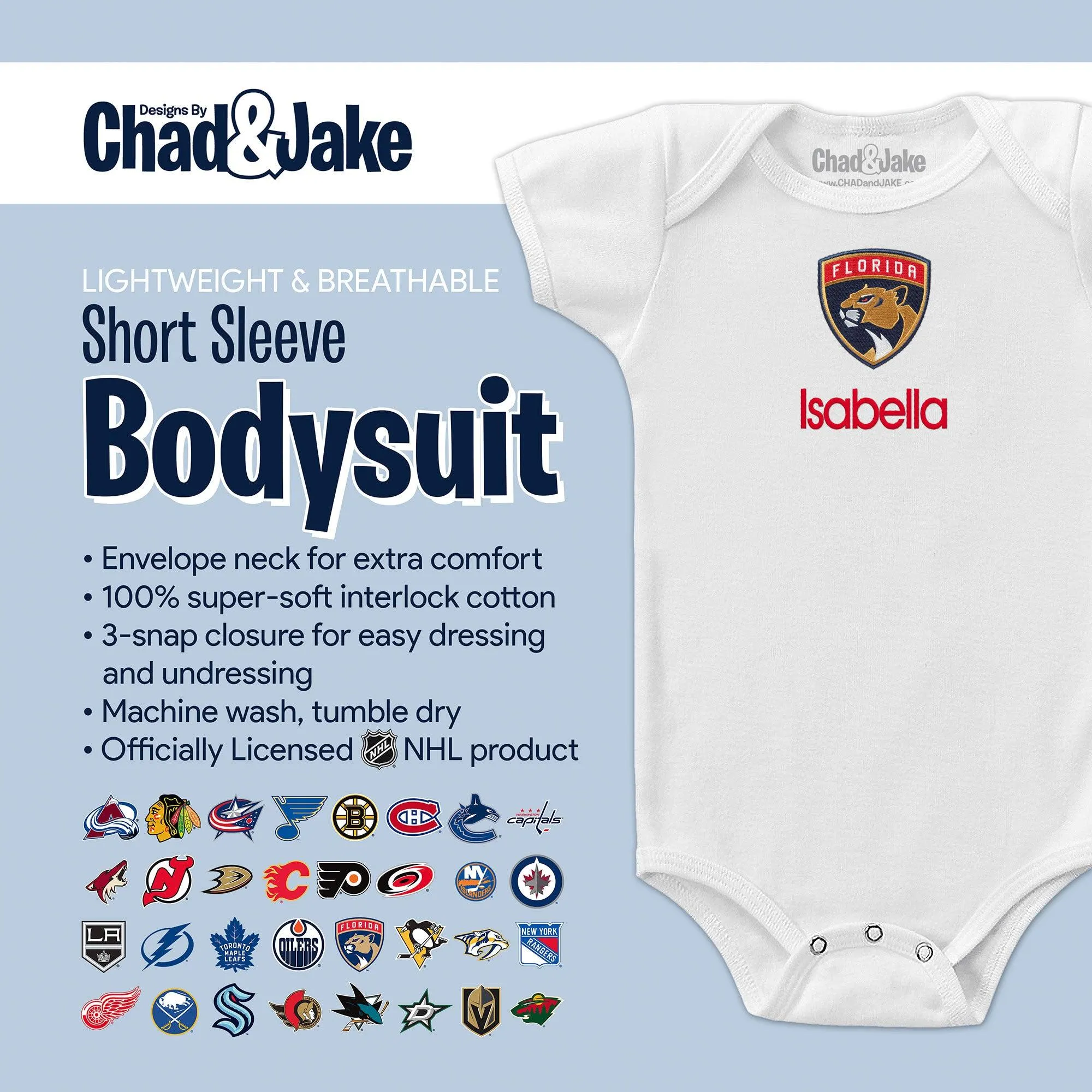 Personalized Florida Panthers Bodysuit