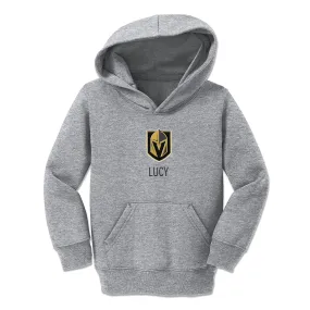 Personalized Vegas Golden Knights Toddler Pullover Hooded Sweatshirt