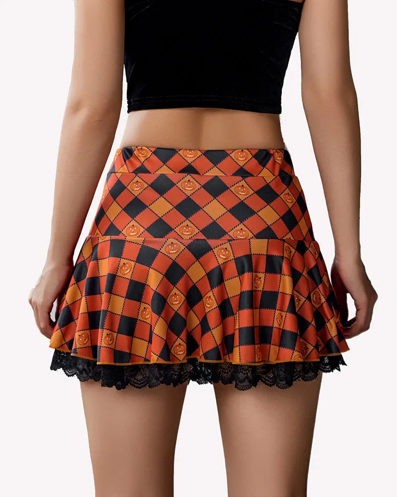 Pleated Mini Skirt