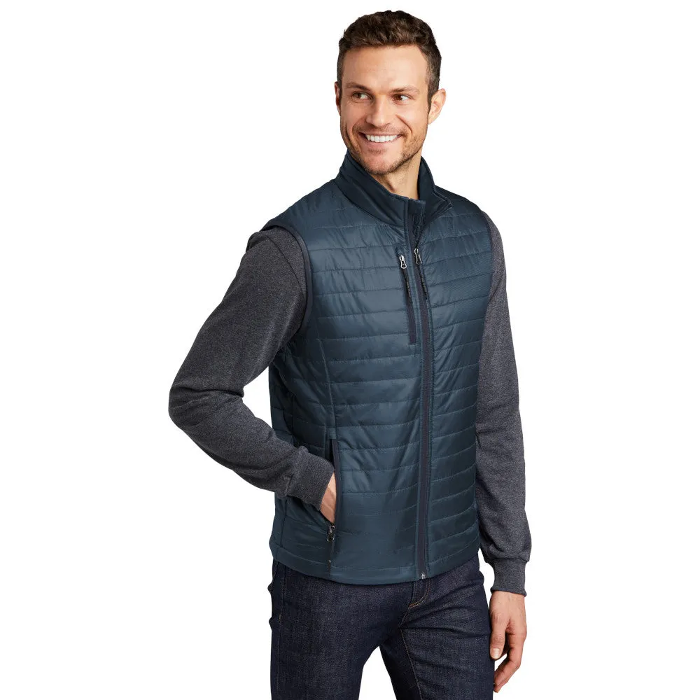 Port Authority® Packable Puffy Vest - Regatta Blue / River Blue Navy