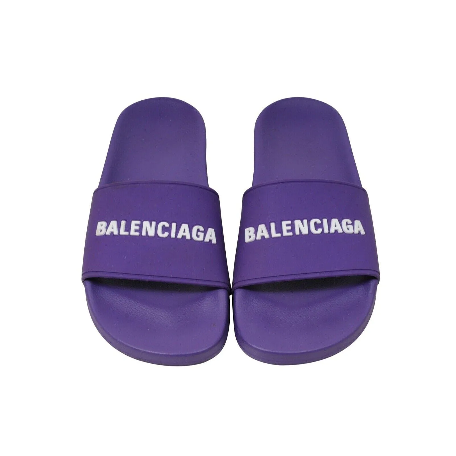 Purple Rubber Flip Flops Pool Sandals