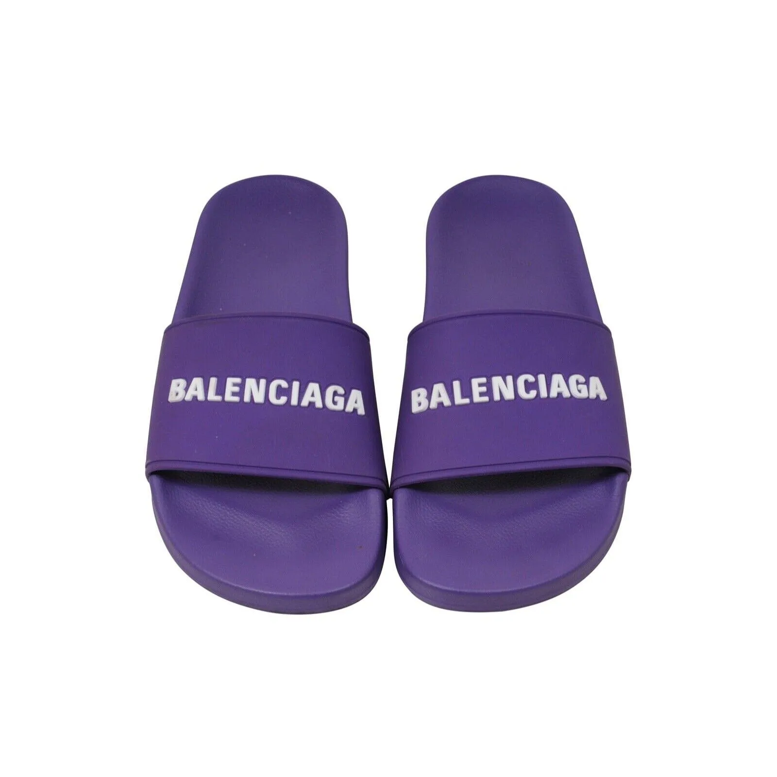 Purple Rubber Flip Flops Pool Sandals