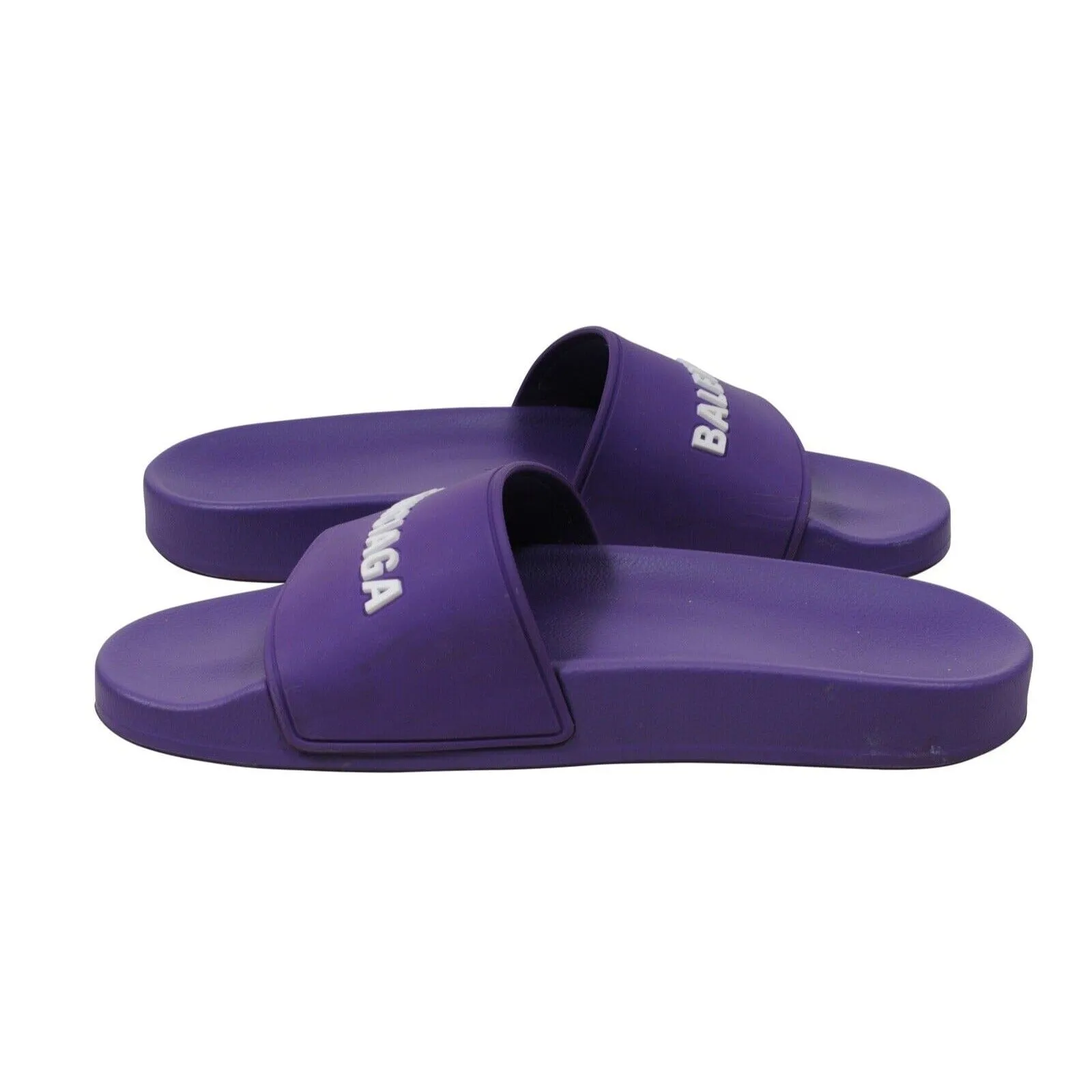 Purple Rubber Flip Flops Pool Sandals