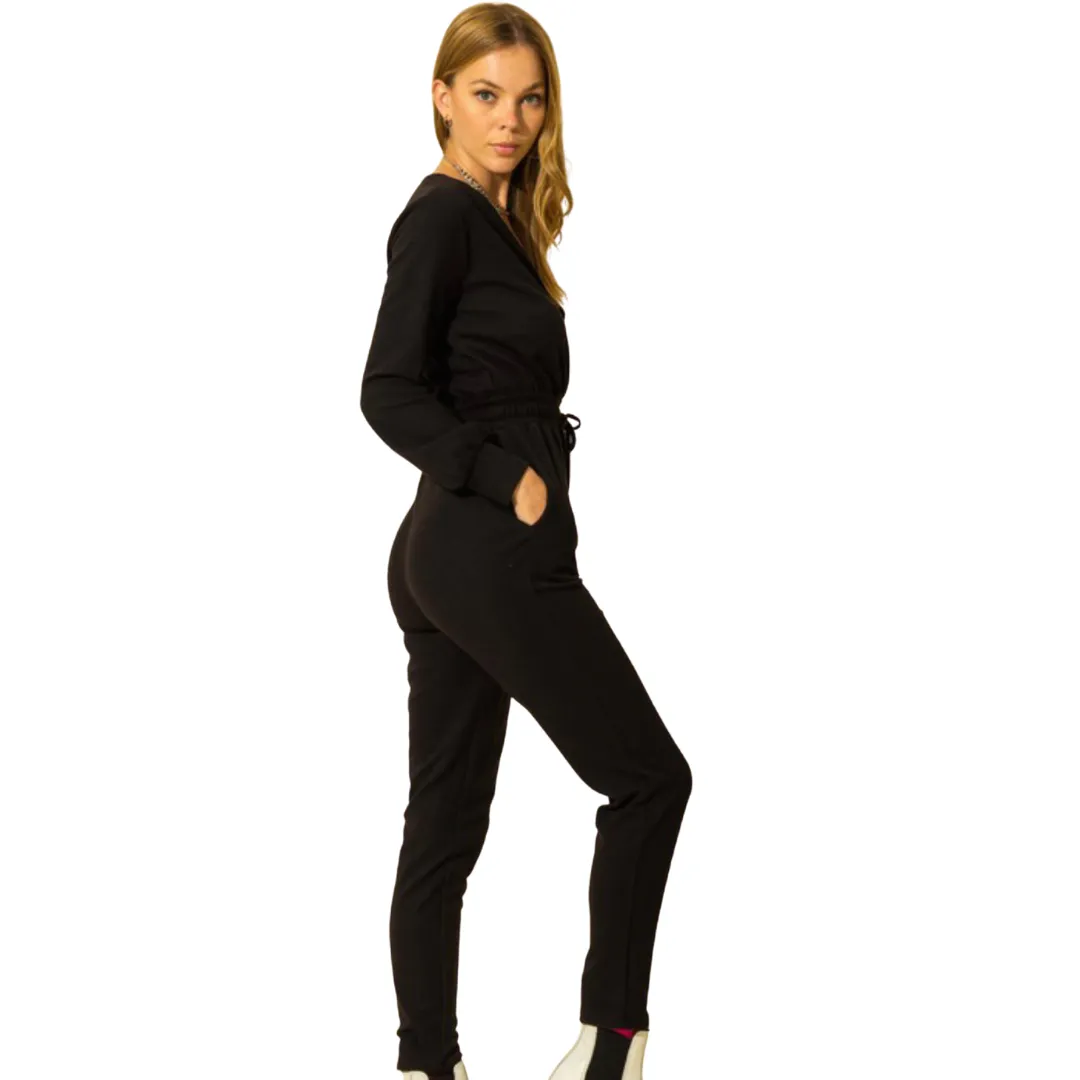 Ready To Go  Jogger Jumper - Black