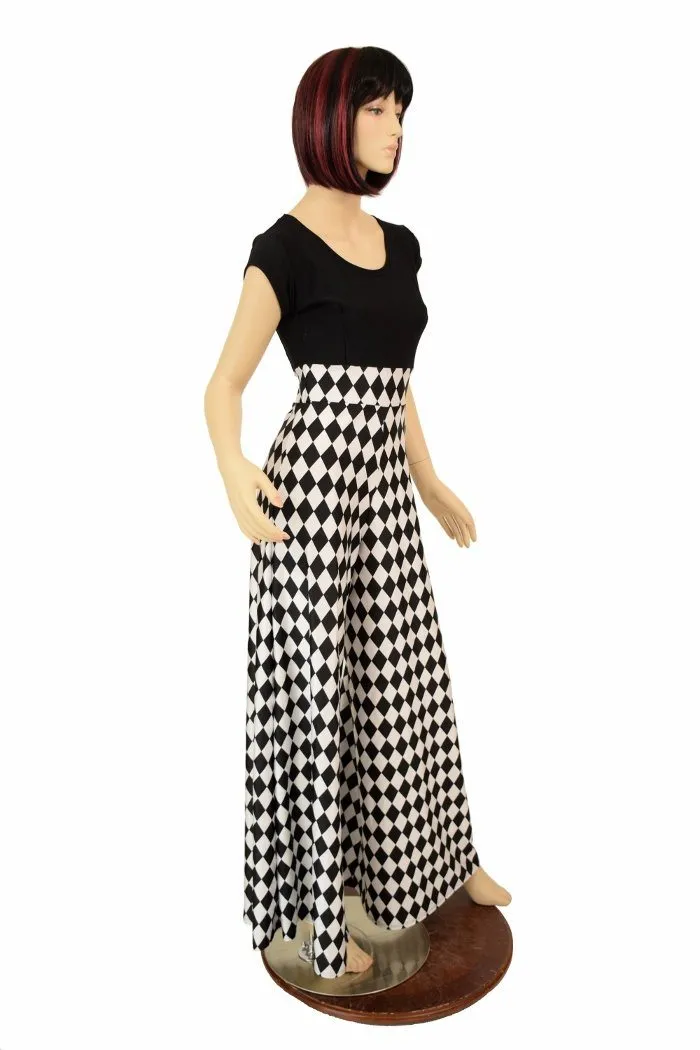 Ready to Ship Diamond & Soft Knit Wide Leg Jumpsuit Medium